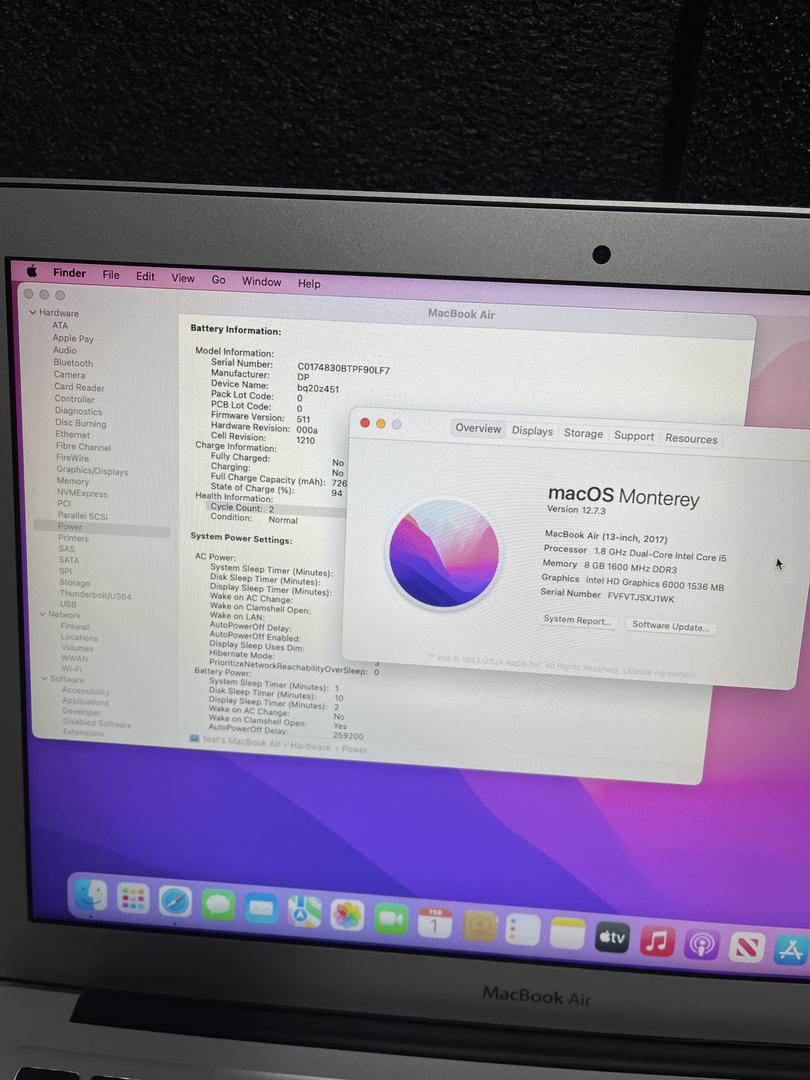 MacBook Air 2017 - 13", color Silver