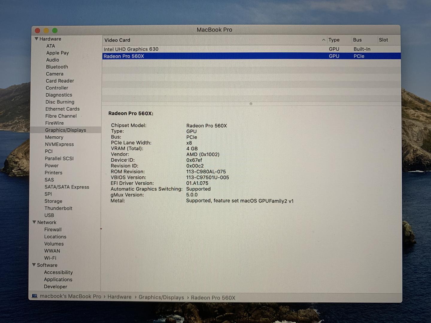 MacBook Pro 2018 (With Touch Bar) - 15", color Gray
