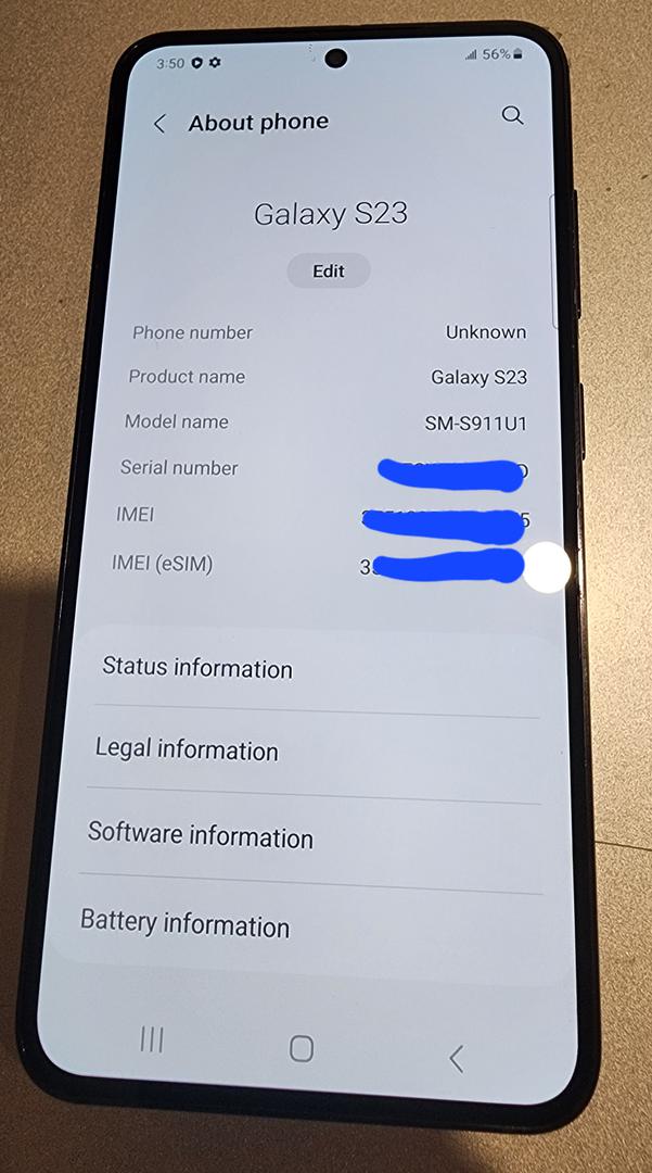 Samsung Galaxy S23, color Black
