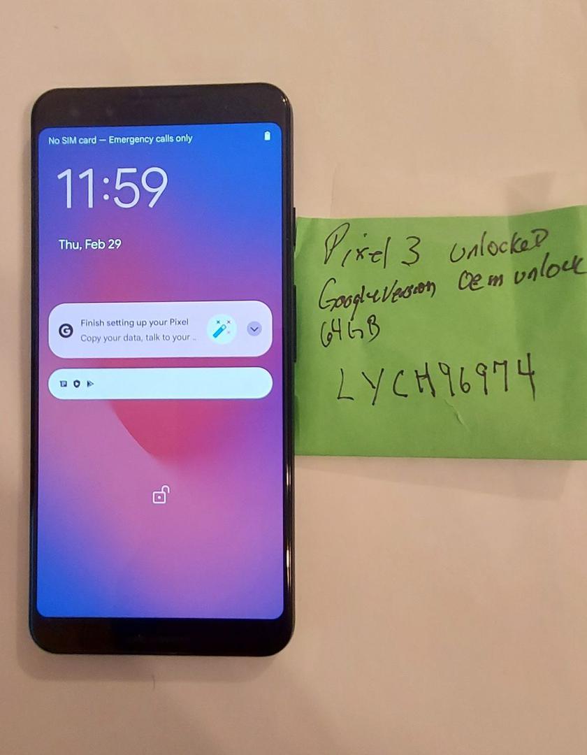 Google Pixel 3, color Black