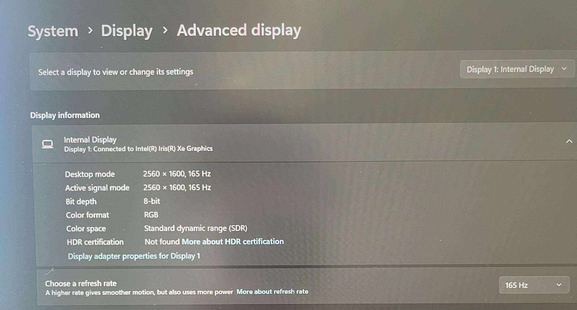 MSI Laptop, color