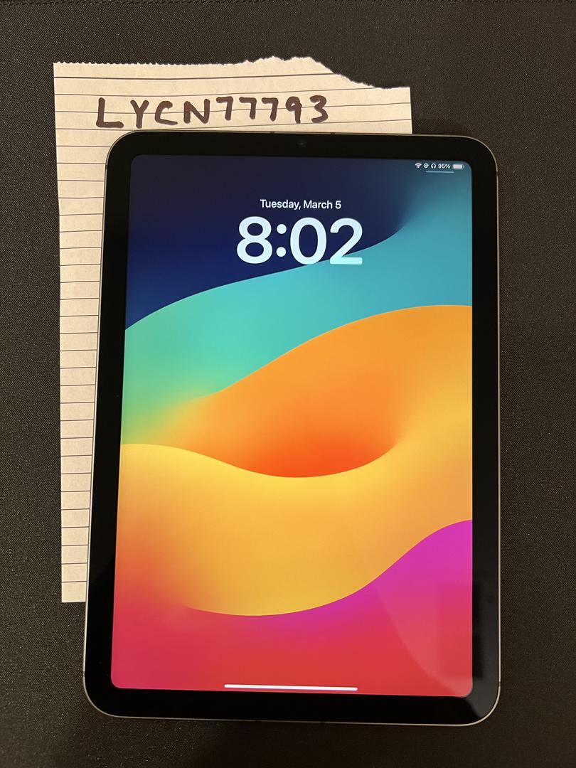 Apple iPad Mini 6th Gen, color Gray