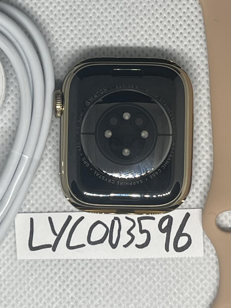 Apple Watch Series 8 41mm Unlocked, Gold, A2772 Cellular, Stainless