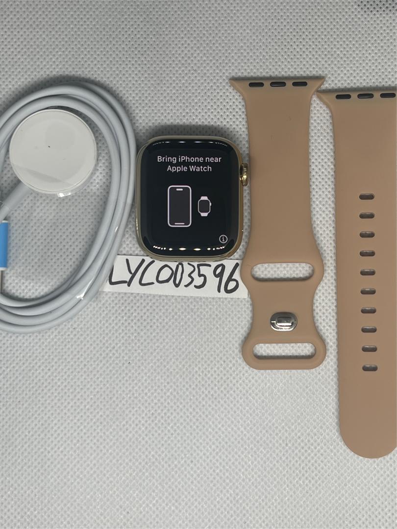 Apple Watch Series 8 41mm Unlocked, Gold, A2772 Cellular, Stainless