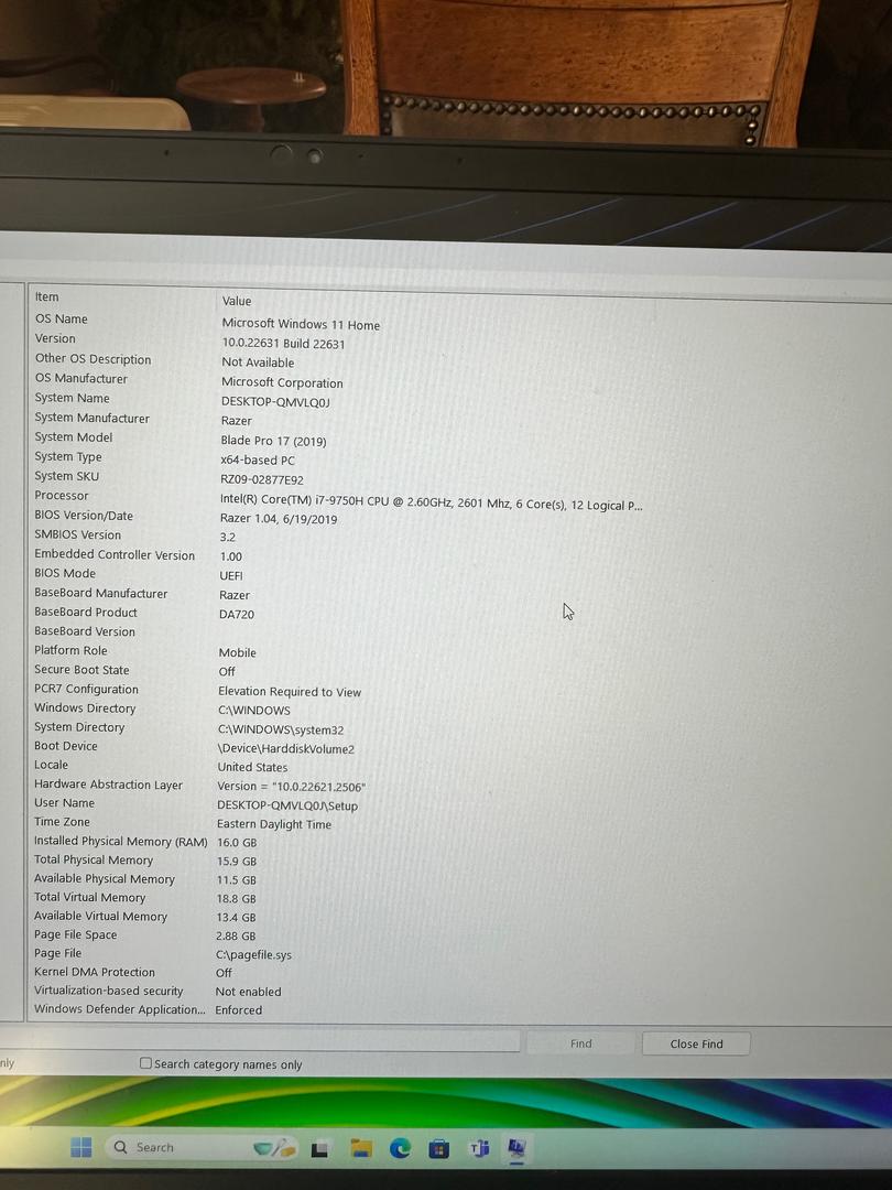 Razer Blade Pro HD 17" 2019, color Black