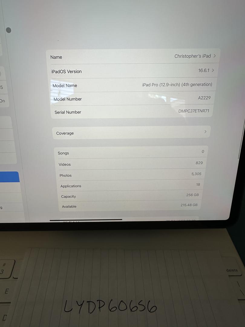 Apple iPad Pro 12.9" 4th Gen 2020, color Gray