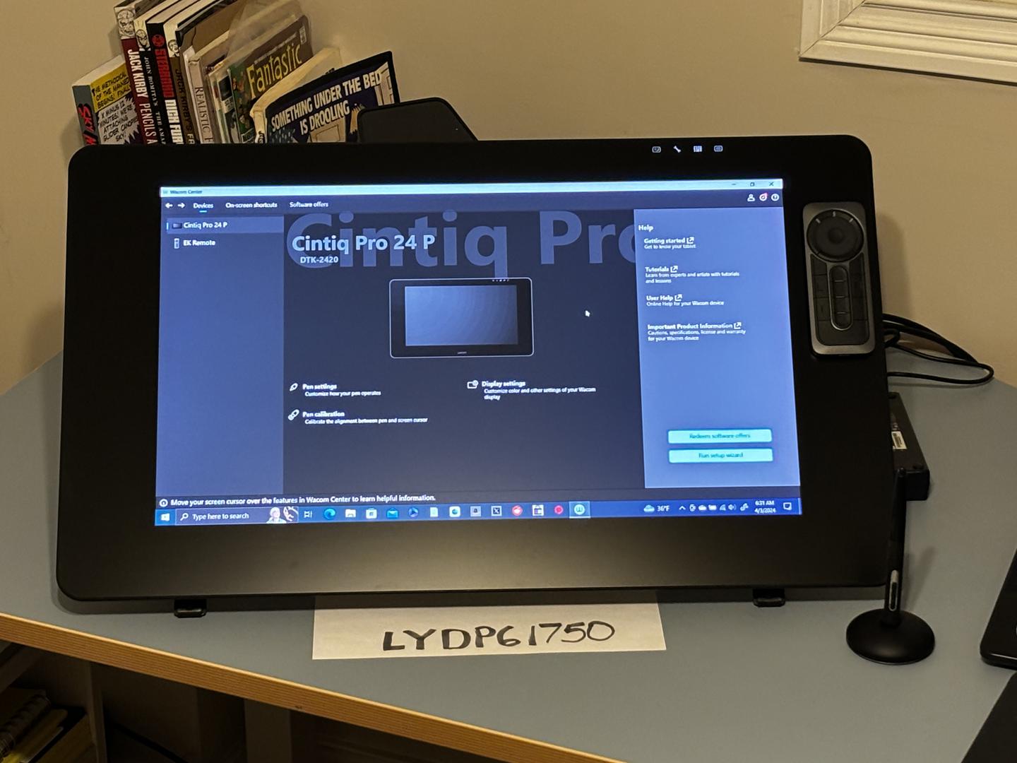 Wacom Cintiq Pro 24, color
