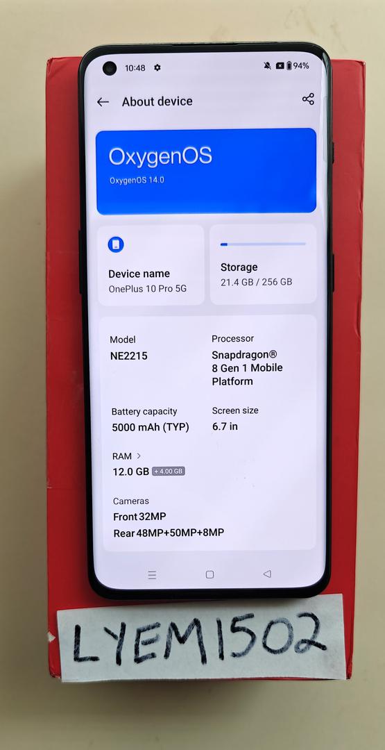 OnePlus 10 Pro, color Black