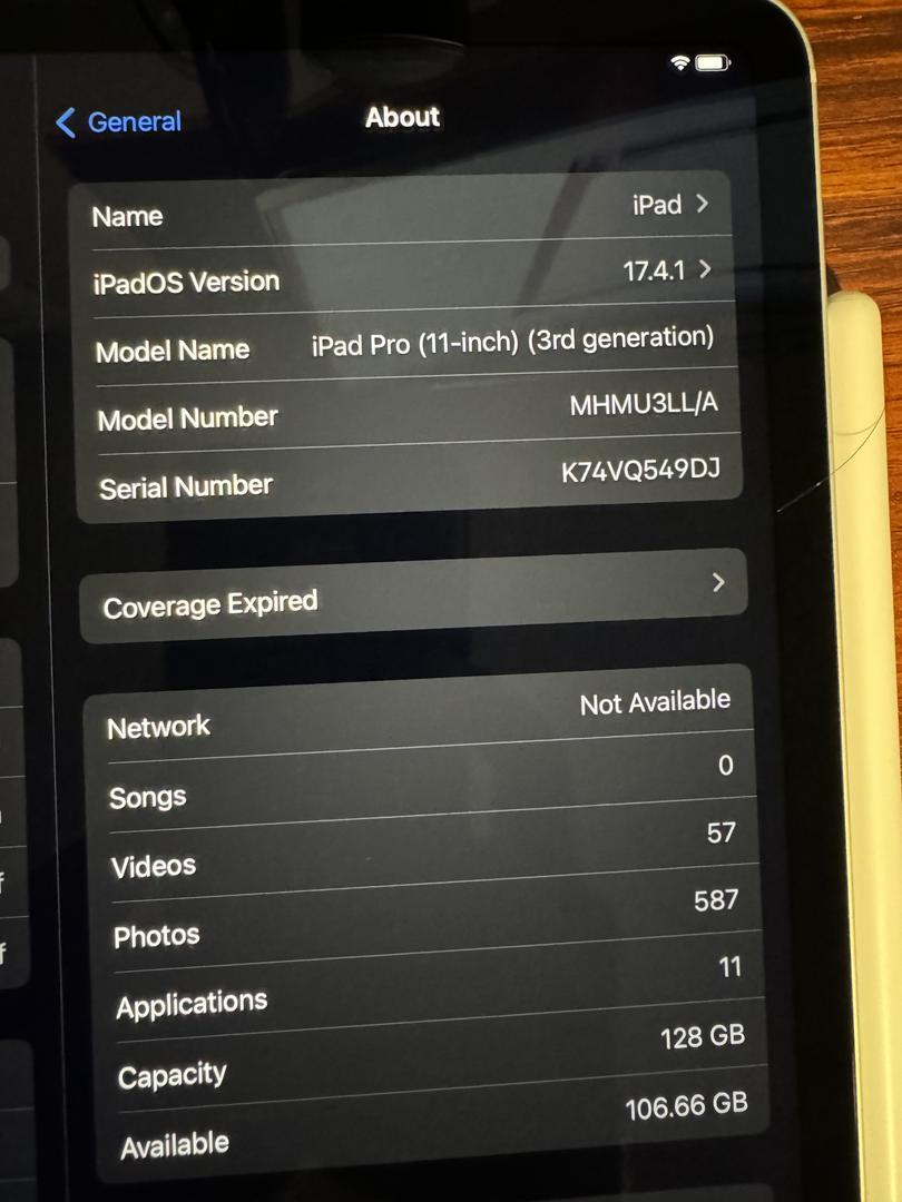 Apple iPad Pro 11" 3rd Gen 2021, color Silver