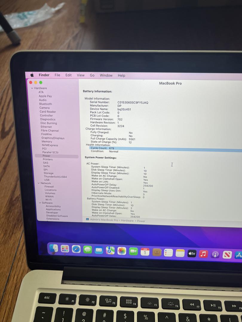 MacBook Pro 2015 (Retina) - 13", color Silver