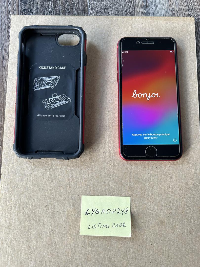 Apple IPhone SE 2nd Gen 2020 Verizon Red 64GB A2275 LYGA02248 apple-iphone-se-2nd-gen-2020-verizon-red-64gb-a2275-lyga02248