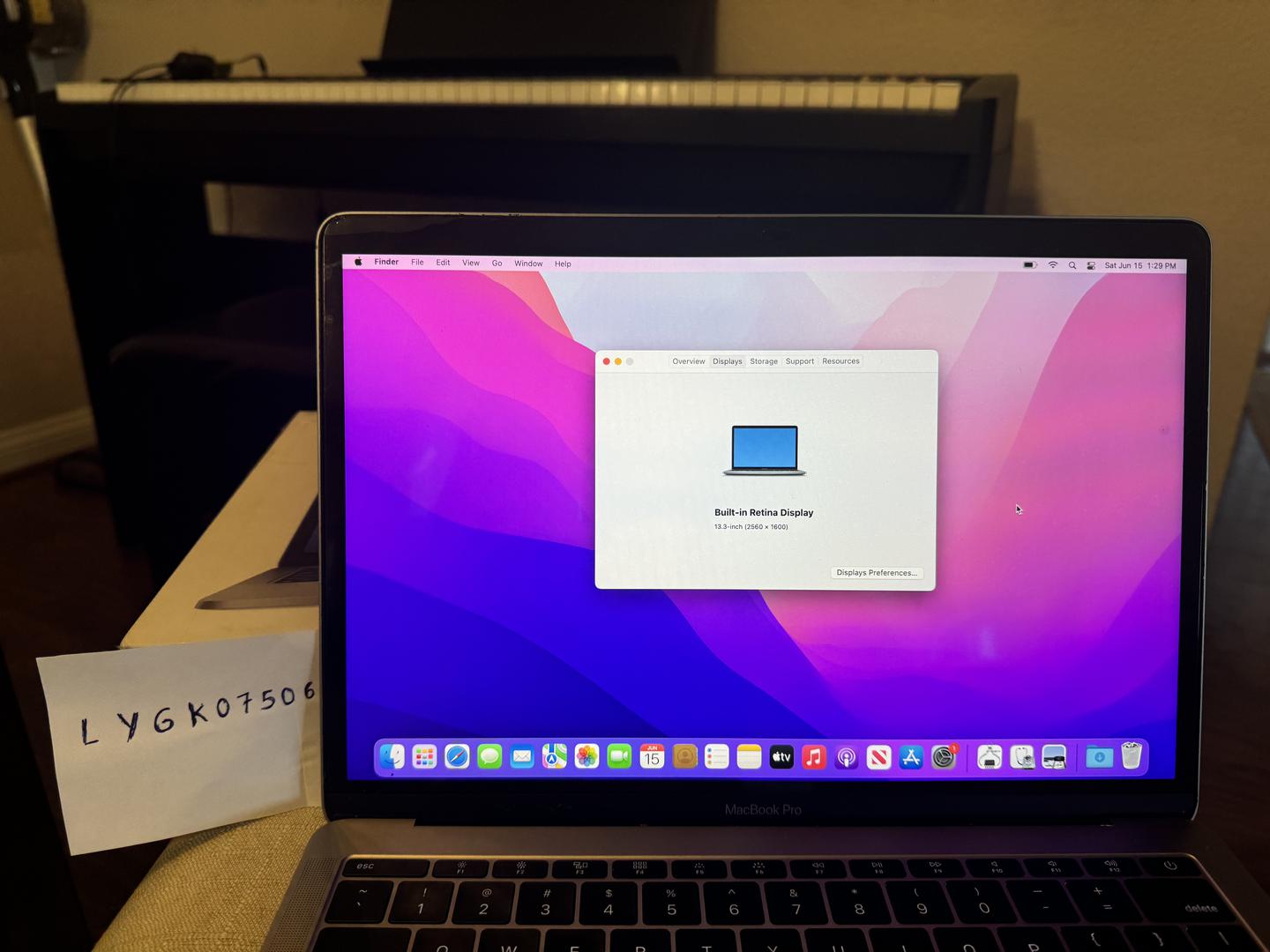 MacBook Pro 2016 (No Touch Bar) - 13", color Gray