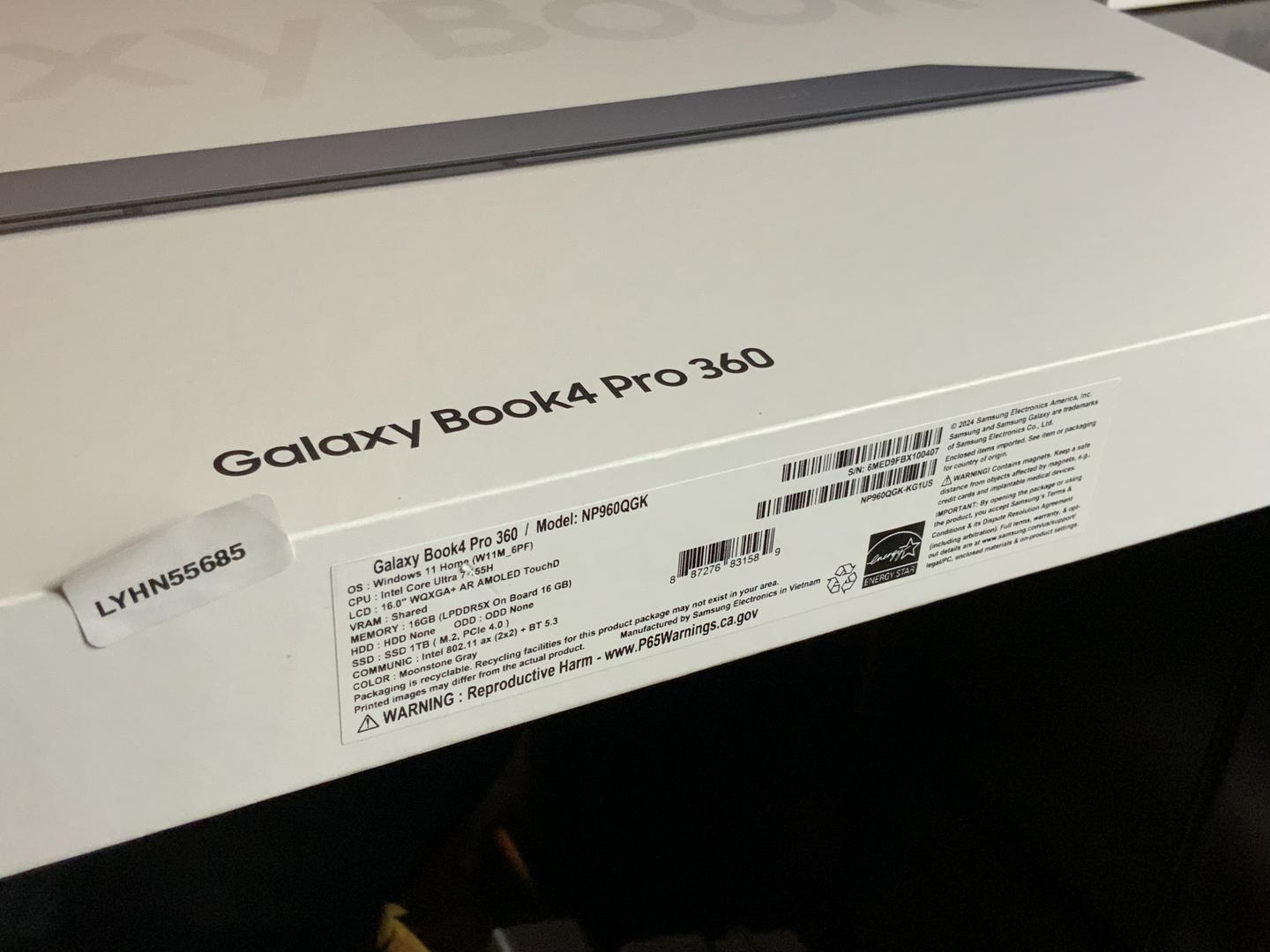 Samsung Galaxy Book4 Pro 360, color Moonstone Gray