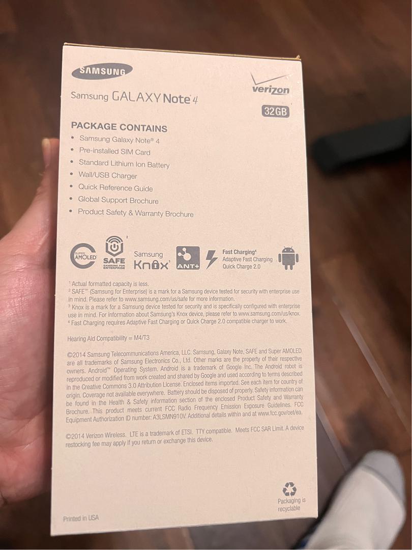 Samsung Galaxy Note 4, color Black