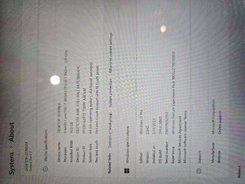 Microsoft Surface Book 2 15", color