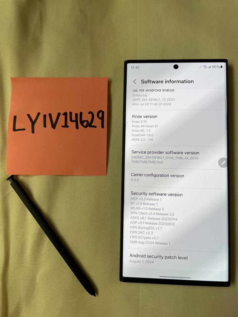 Samsung Galaxy S23 Ultra, color Graphite
