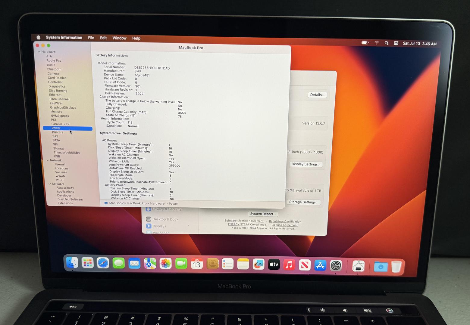 MacBook Pro 2017 (With Touch Bar) - 13", color Silver