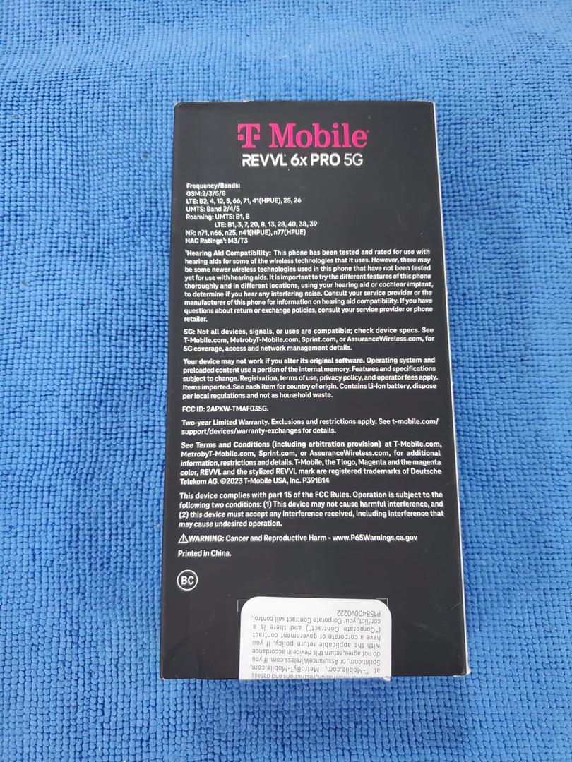 T-Mobile Revvl 6X Pro 5G, color Navy Blue