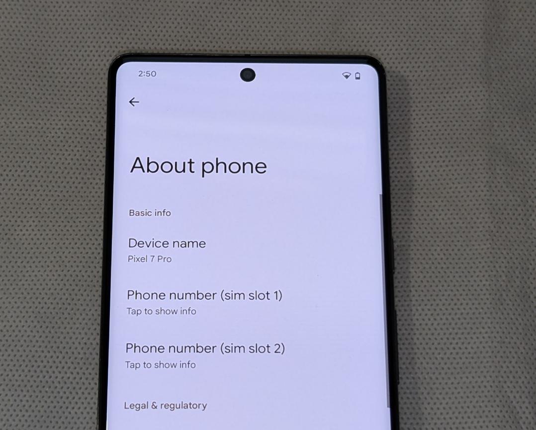 Google Pixel 7 Pro, color Obsidian