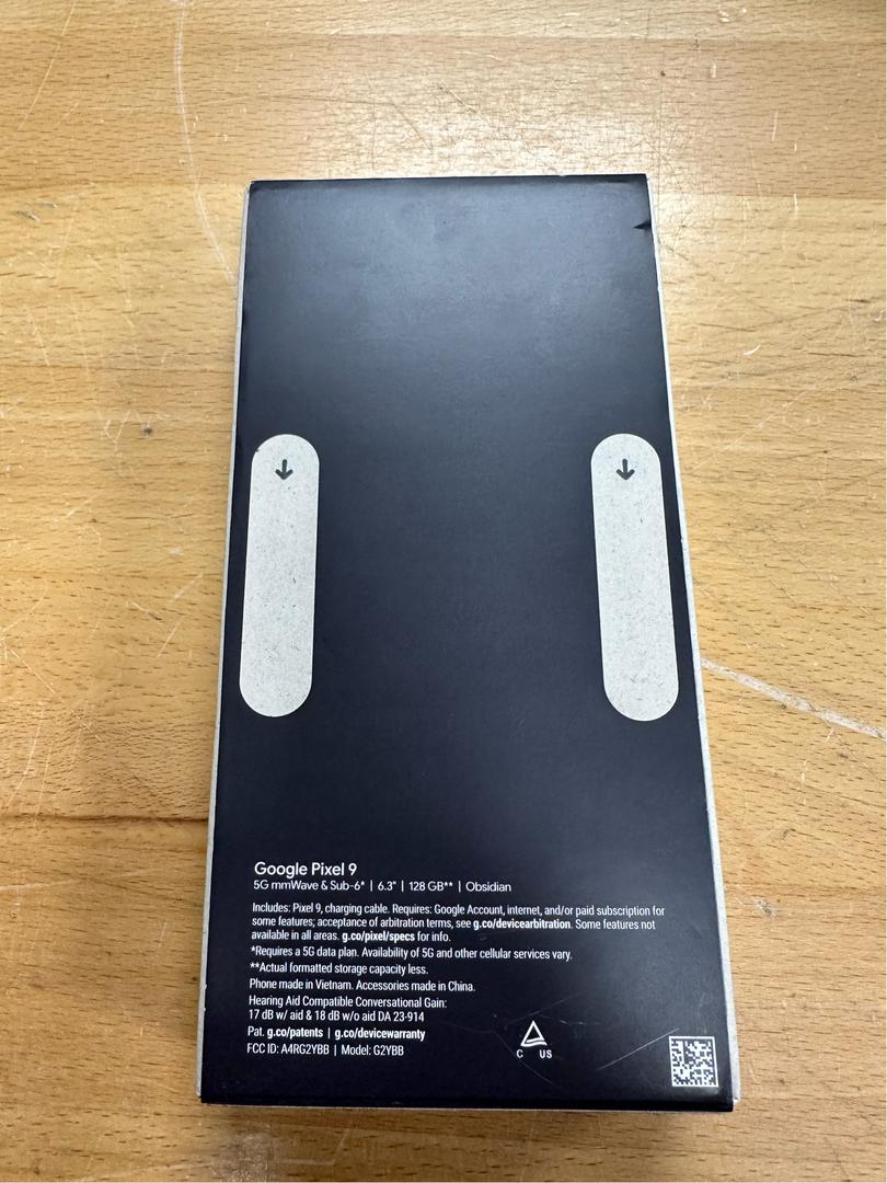 Google Pixel 9, color Obsidian