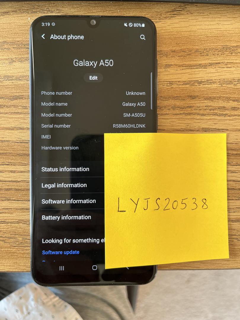 Samsung Galaxy A50, color Black