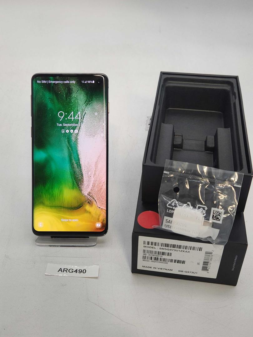 Samsung Galaxy S10 Unlocked, Black, 128GB, 8GB, SMG973U1 LYKA57520