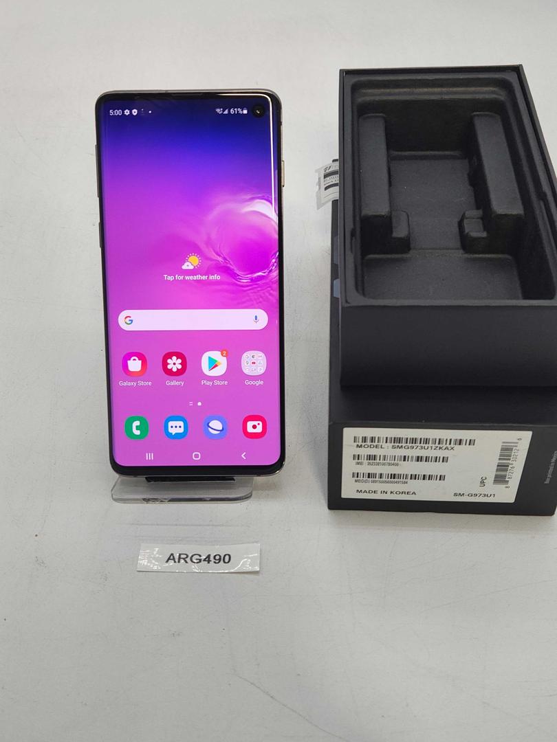 Samsung Galaxy S10 Unlocked, Black, 128GB, 8GB, SMG973U1 LYKA60061