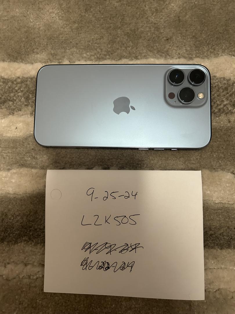 Apple iPhone 13 Pro Max Unlocked, Sierra Blue, 512GB, A2484