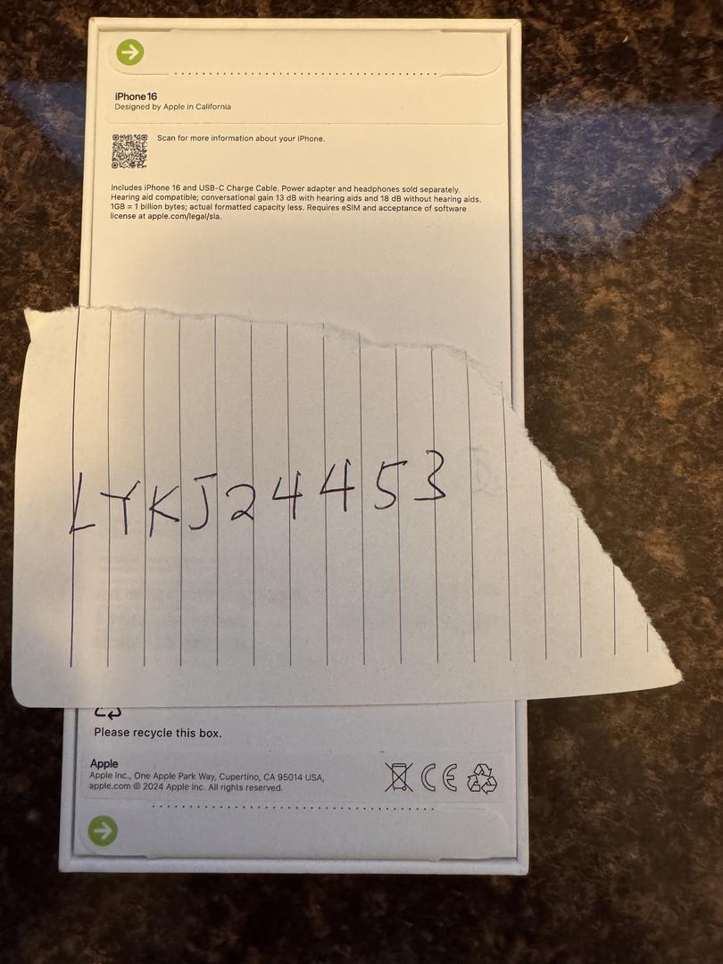 Apple iPhone 16 Unlocked, Ultramarine, 256GB, A3081 LYKJ24453 Swappa