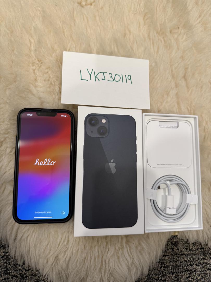 Apple iPhone 13 Unlocked, Midnight, 128GB, A2482 LYKJ30119 Swappa