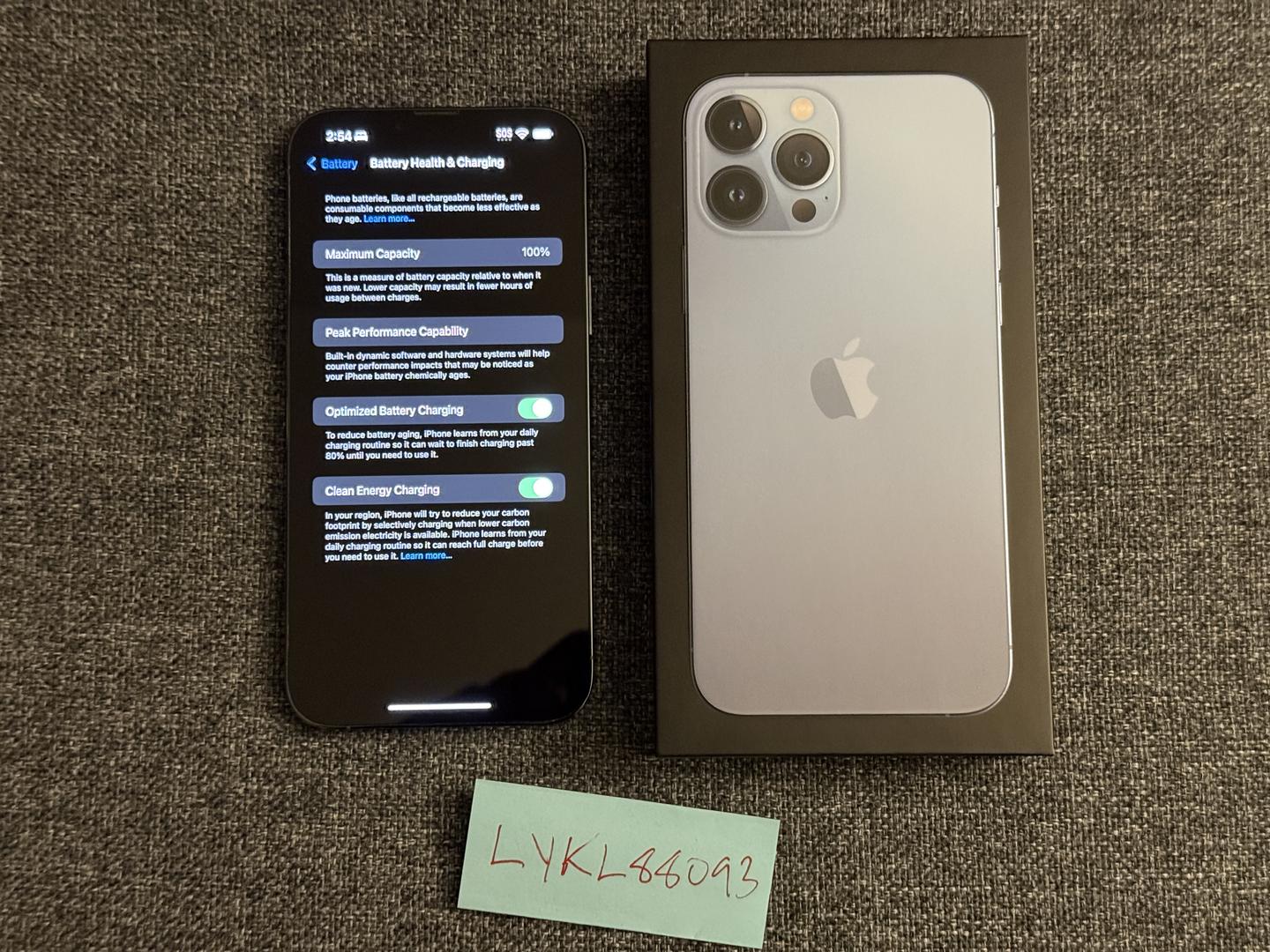 Apple iPhone 13 Pro Max Unlocked, Sierra Blue, 256GB, A2484