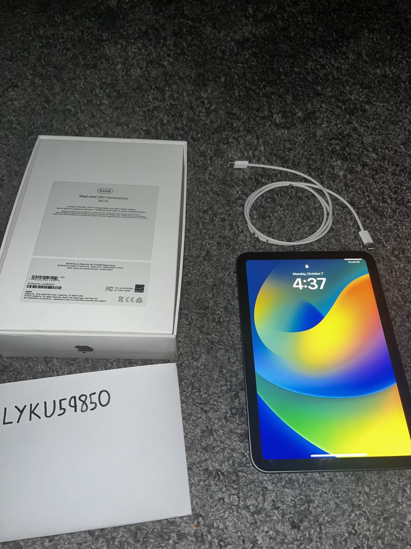 Apple iPad Mini 6th Gen, color Gray