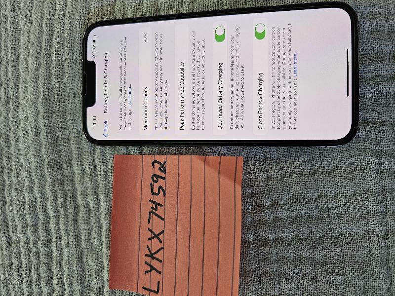 Apple iPhone 13 Pro Unlocked, Sierra Blue, 128GB, A2483 LYKX74592