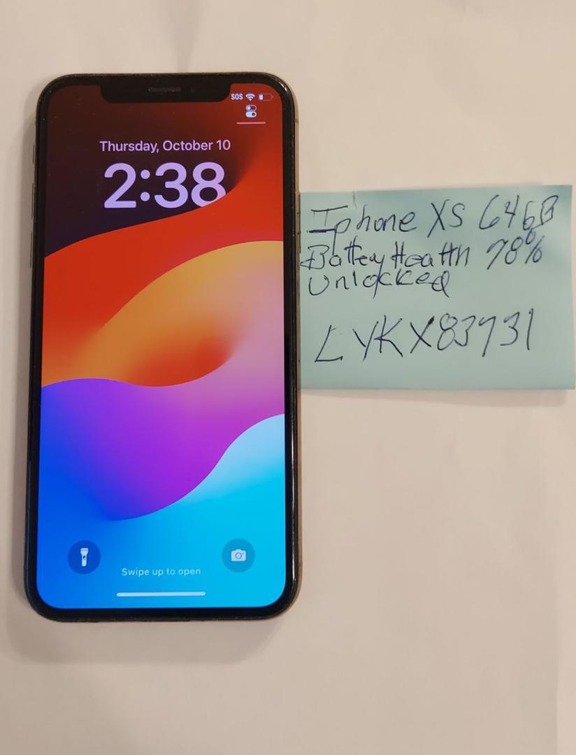 Apple iPhone Xs Unlocked, Gold, 64GB, A1920 LYKX83731 Swappa