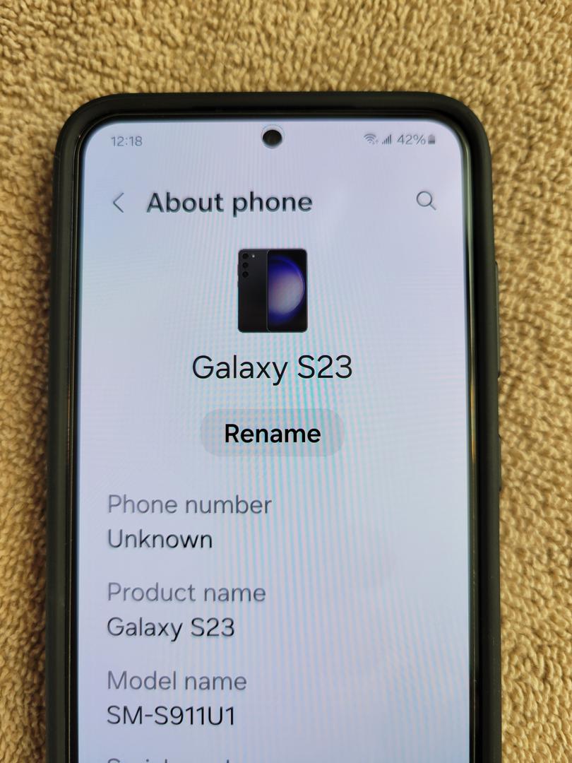 Samsung Galaxy S23, color Black