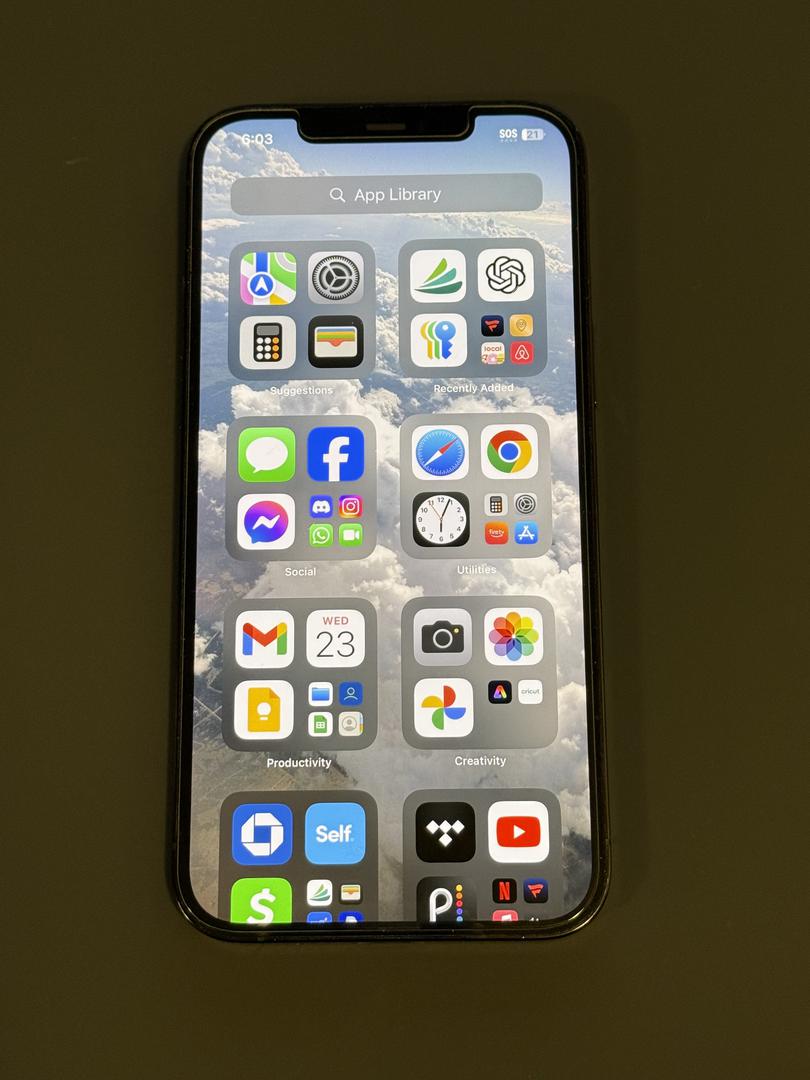 Apple iPhone 12 Pro Max Unlocked, Pacific Blue, 128GB, A2342