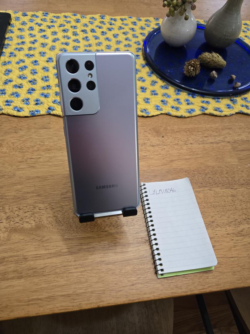 Samsung Galaxy S21 Ultra 5G Verizon, Silver, 128GB, 12GB, SMG998U