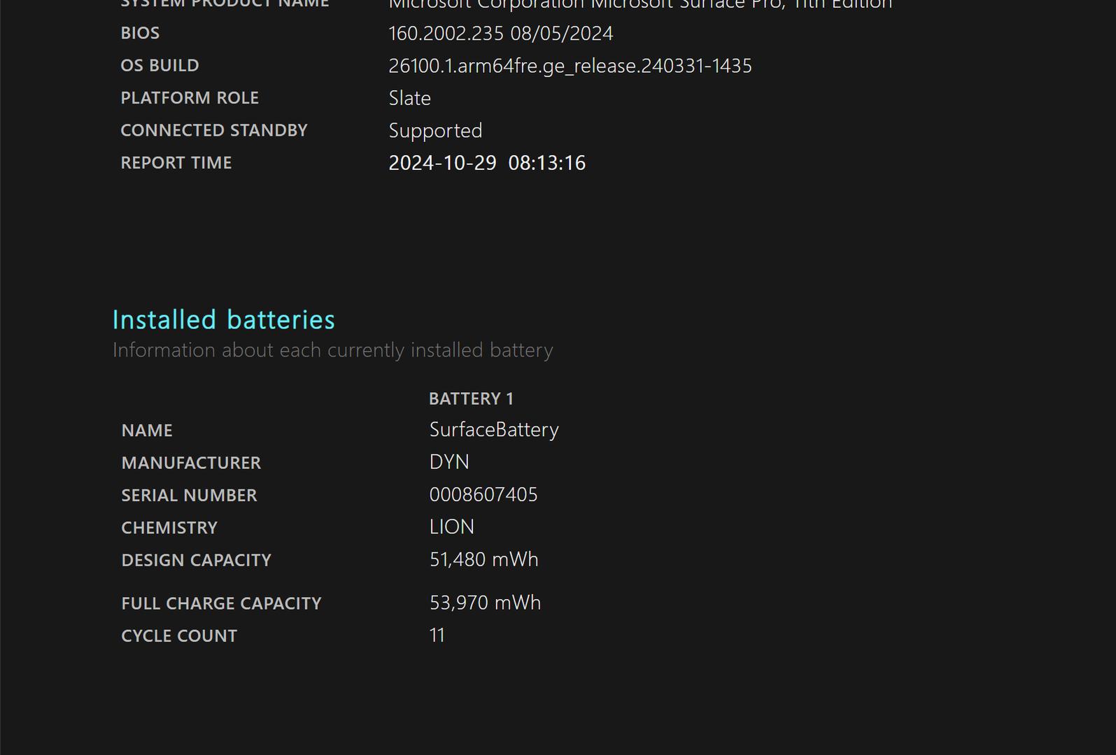 Microsoft Surface Pro 11, color Platinum