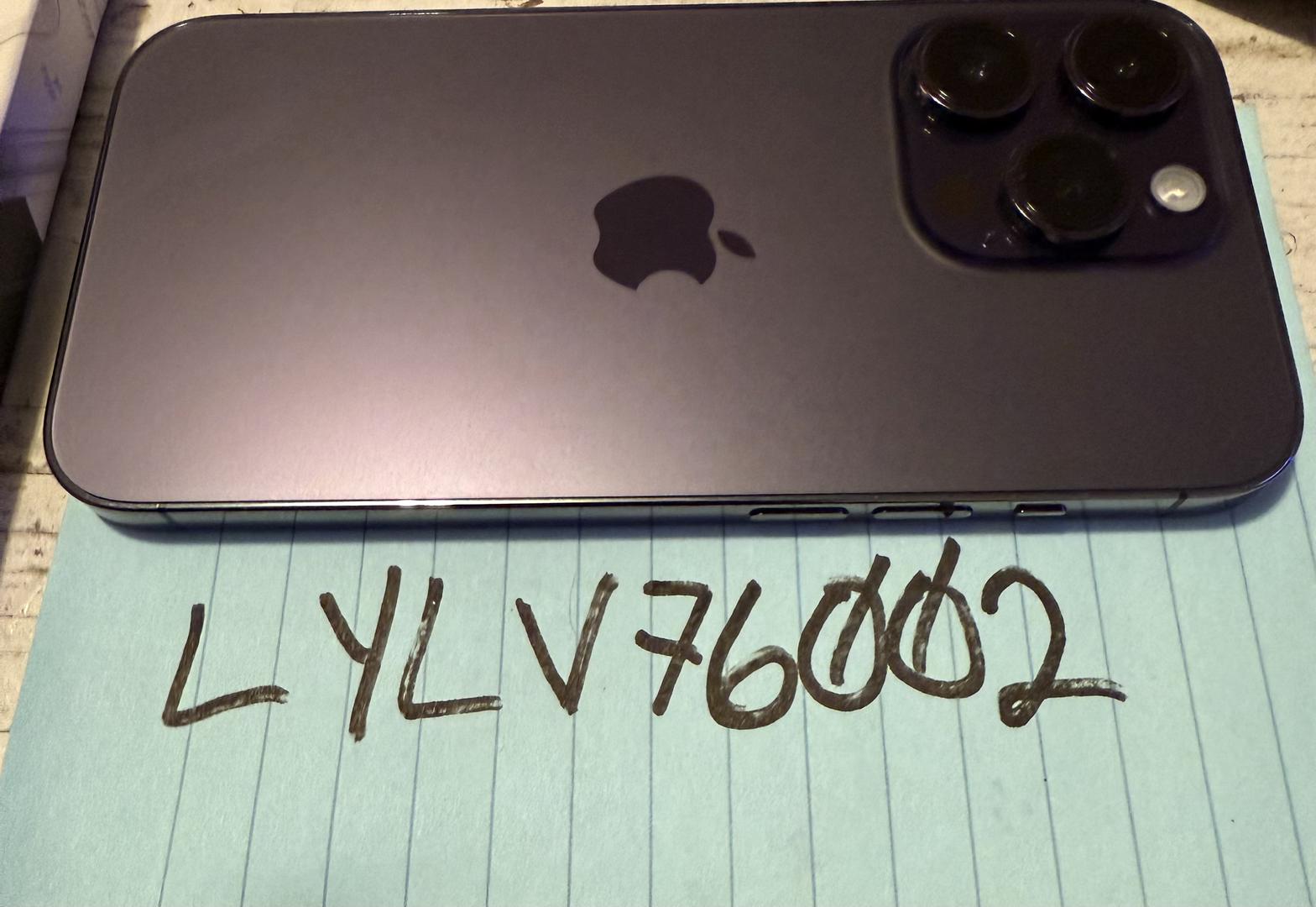 Apple iPhone 14 Pro Unlocked, Purple, 256GB, A2650 LYLV76002 Swappa