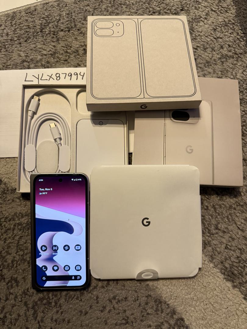 Google Pixel 9 Pro Fold - Unlocked, Porcelain, 512GB, GGH2X