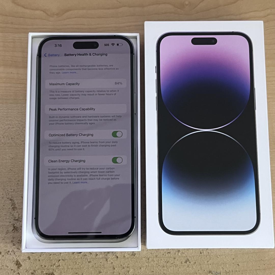 Apple iPhone 14 Pro Max - Unlocked, Purple, 512GB, A2651