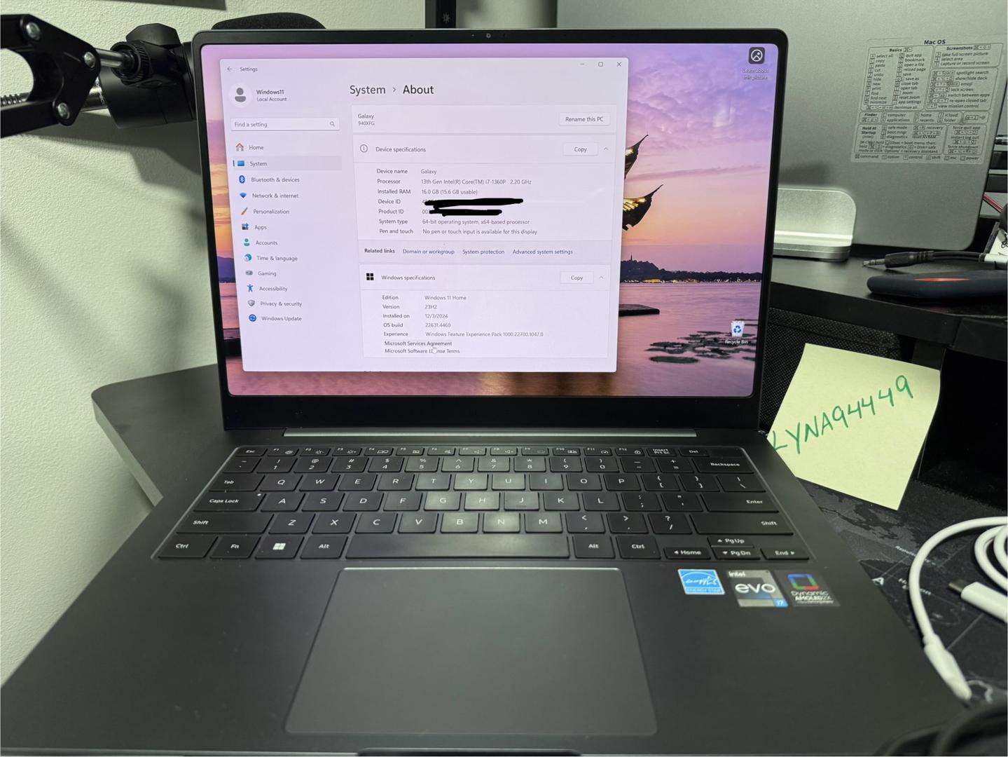 Samsung Galaxy Book3 Pro, color Graphite