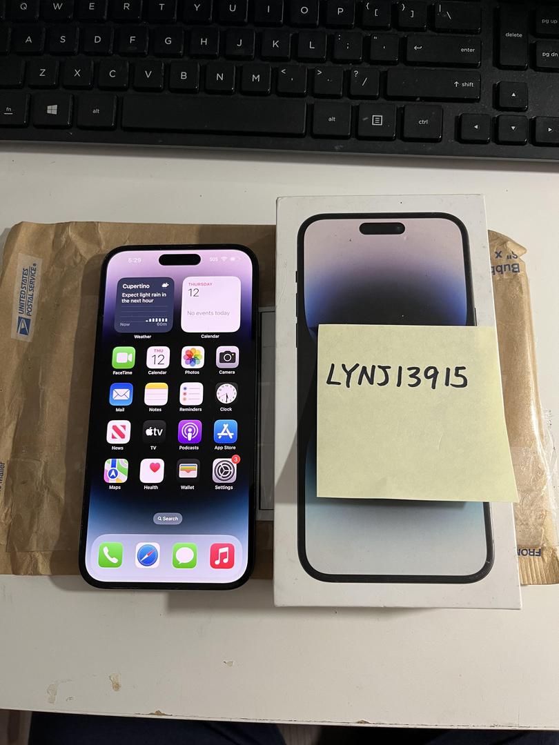 Apple iPhone 14 Pro Max - Unlocked, 128GB, Black, A2651