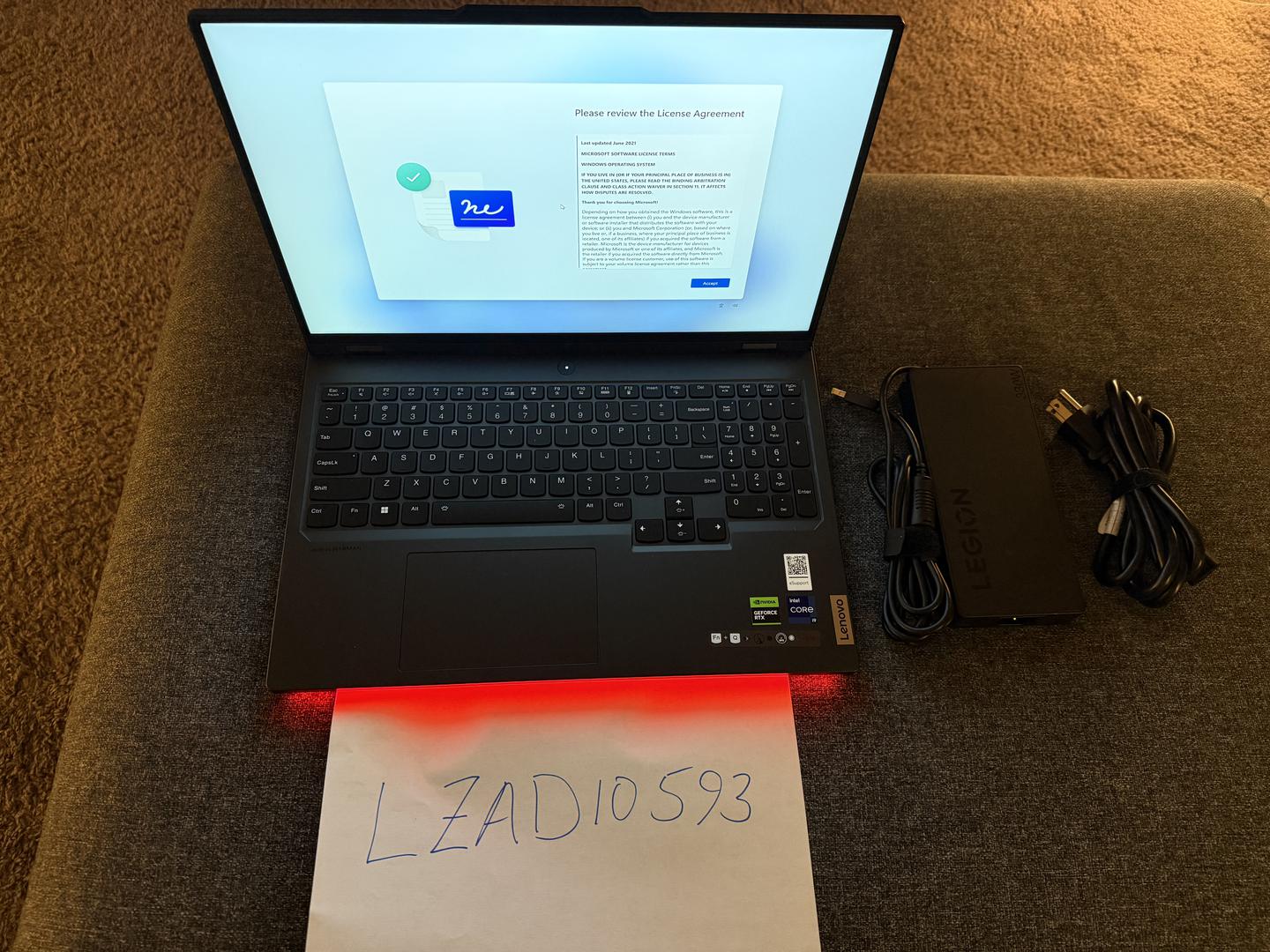 Lenovo Legion Pro 7, color