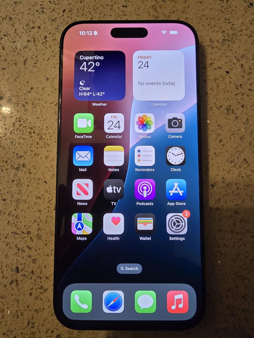 Apple iPhone 16 Pro Max - Unlocked, Black, 256GB, A3084
