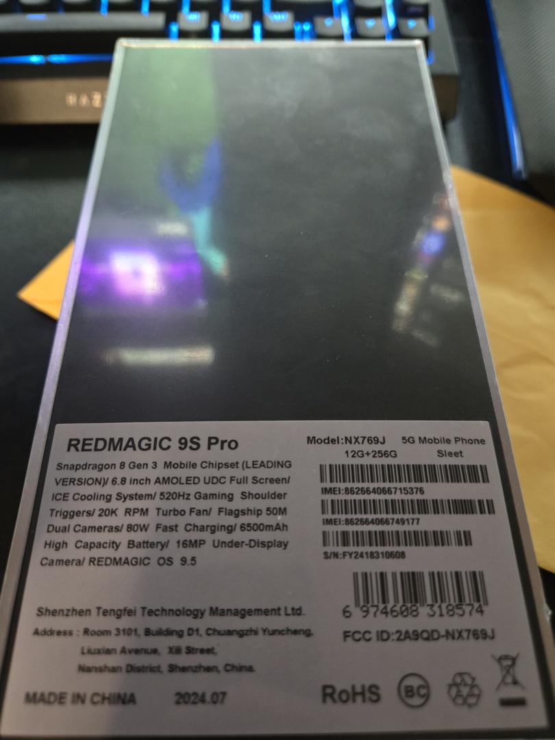 ZTE nubia Red Magic 9S Pro, color White
