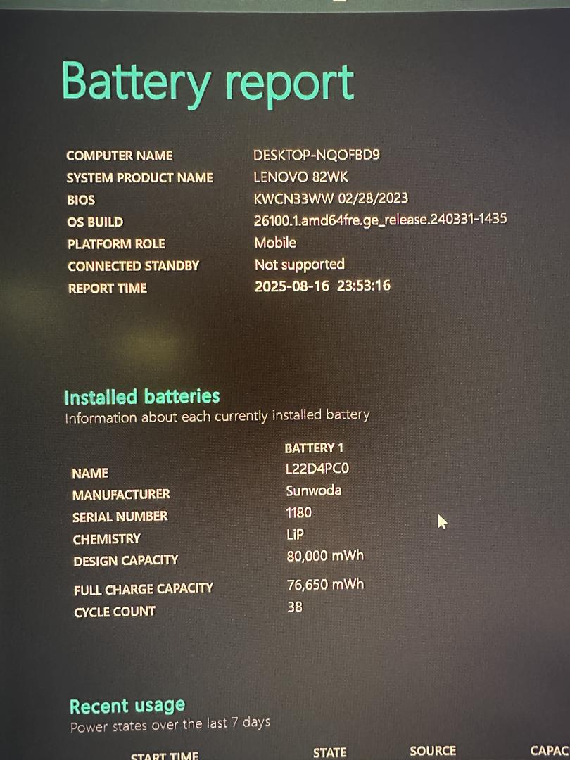 Lenovo Legion Pro 5i Gen 8 16", color Black