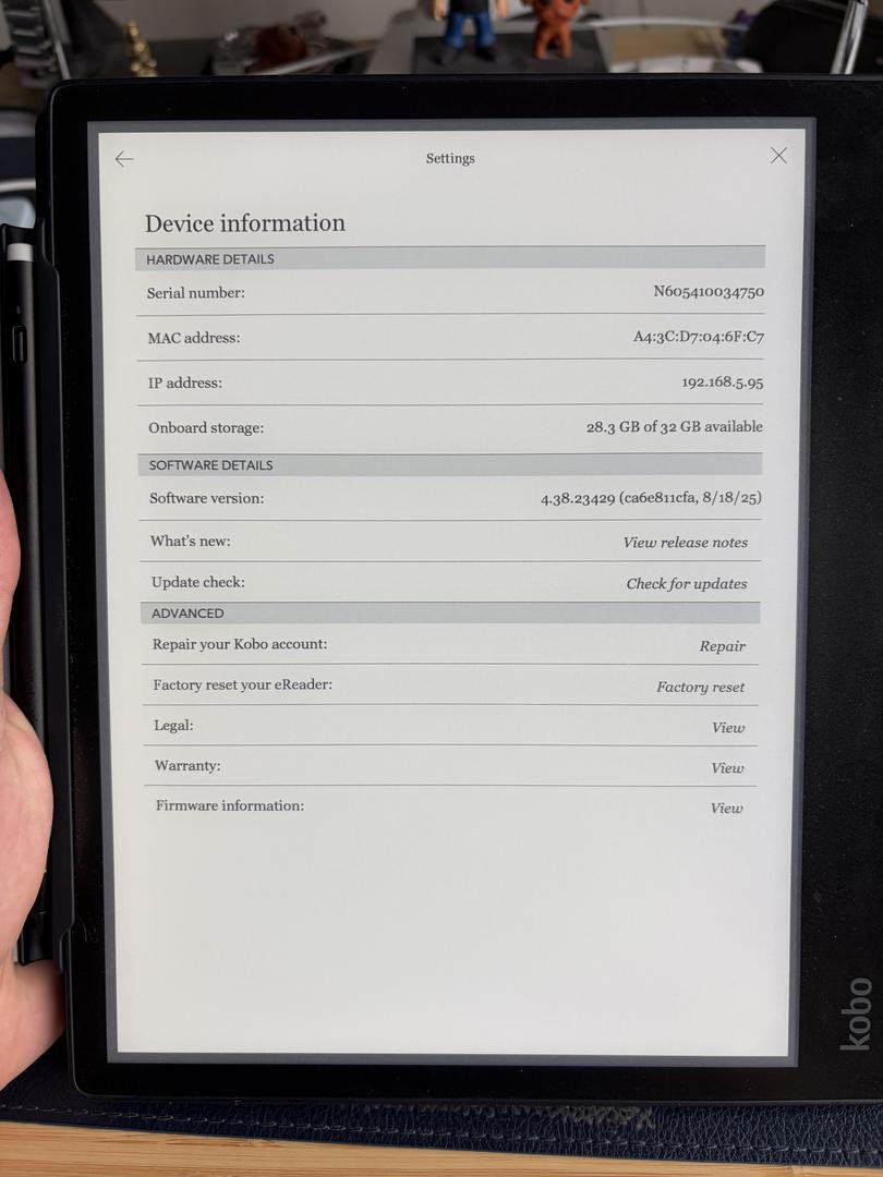 Kobo Elipsa 2E, color Black