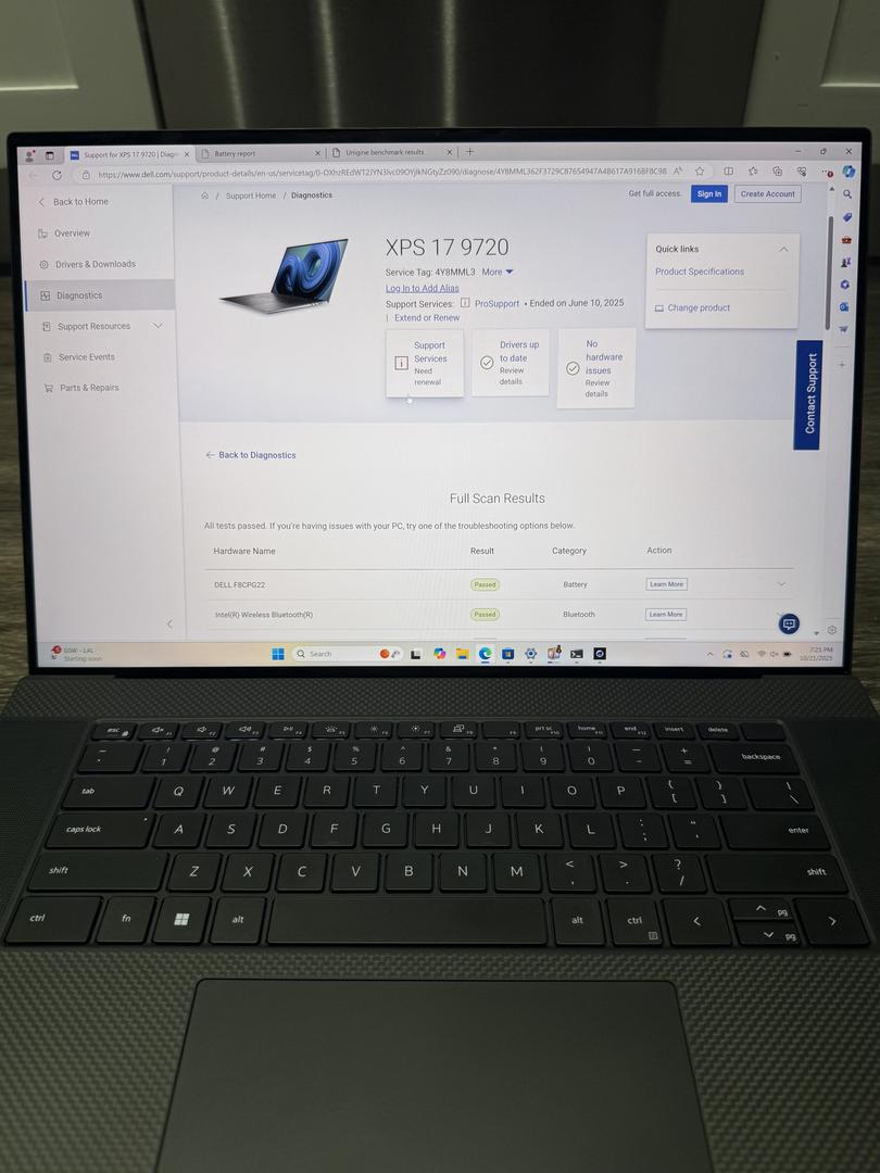 Dell XPS 17 9710 (2021), color Silver