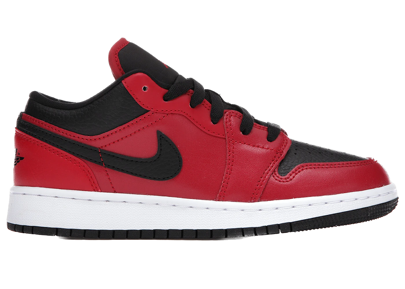 Jordan 1 Low Gym Red Black Pebbled (GS)